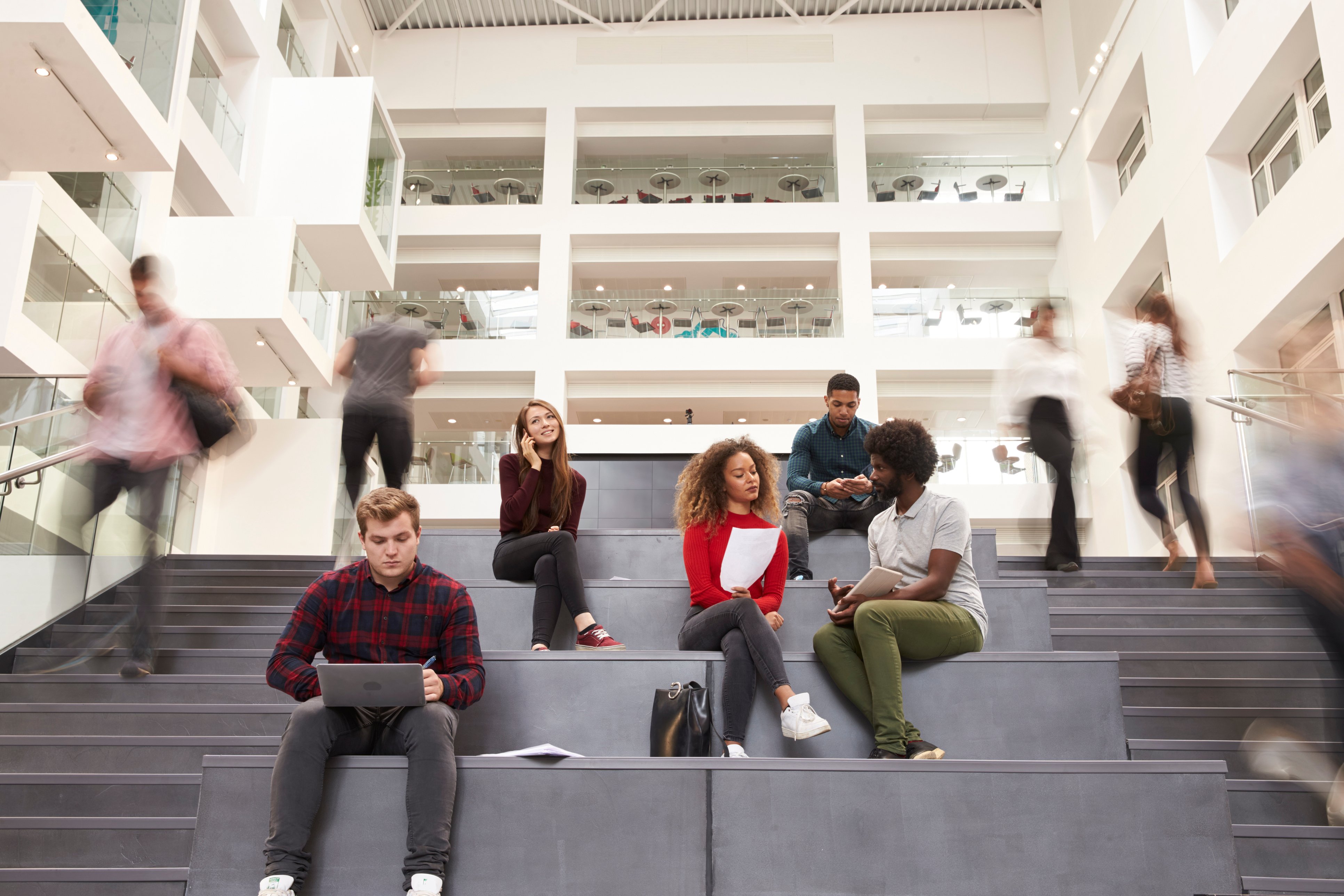 University Campus Students using Wi-Fi
