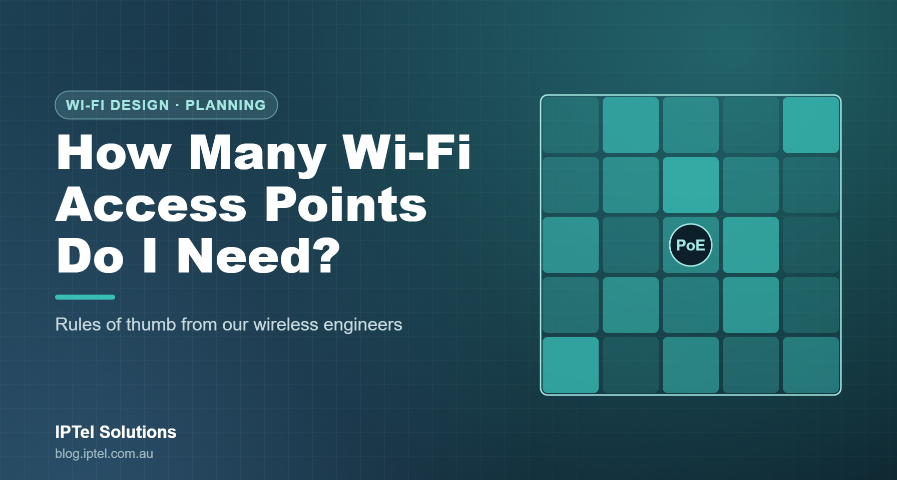 How many Wi-Fi access points do I need? Rules of thumb from IPTel's wireless engineers