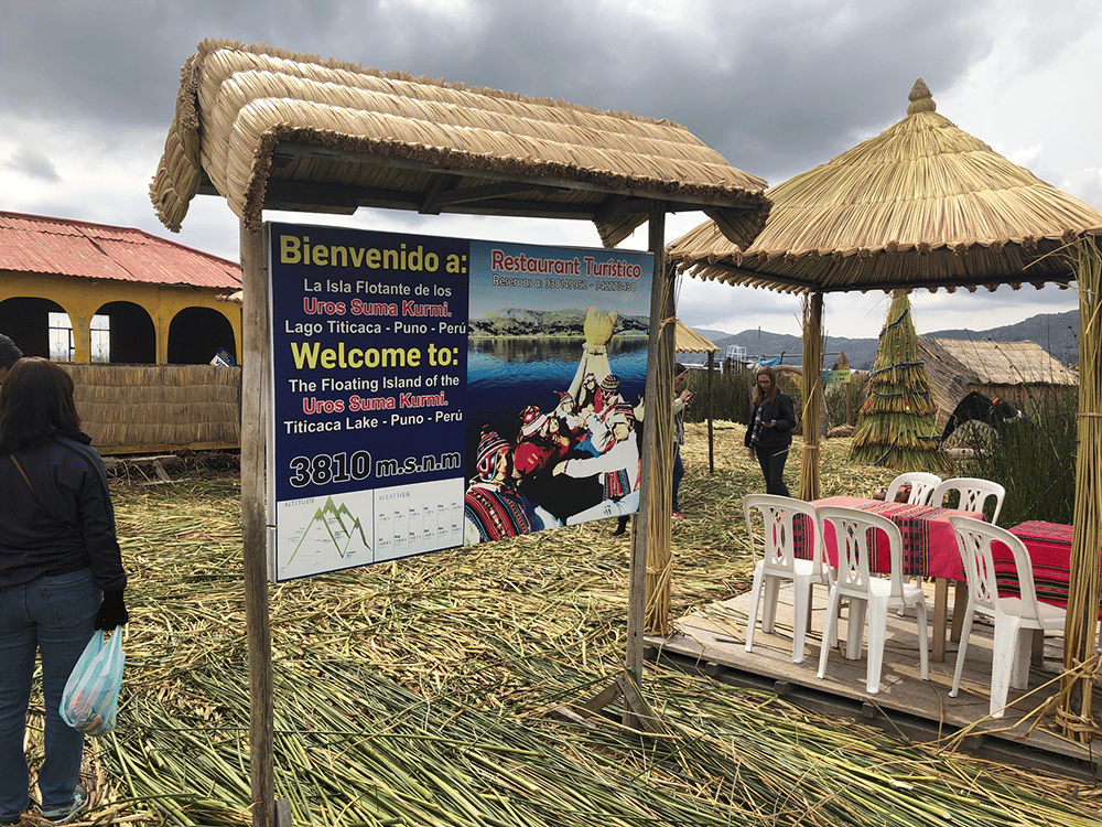 Uros Islands reed houses