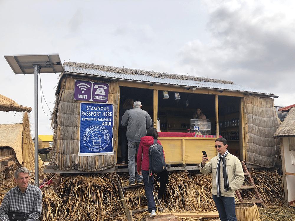 Uros Islands community on Lake Titicaca